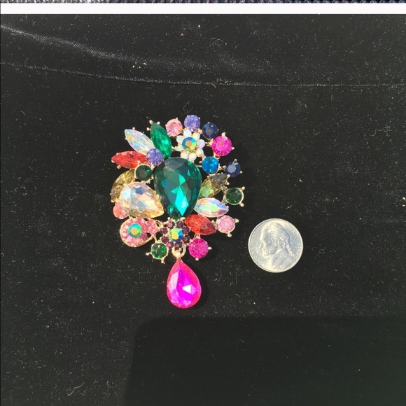 Statement Multicolored Brooch - Picture 2 of 4